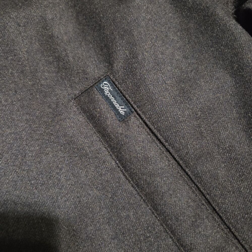 Loro Piana Faconnable Wool Jacket Mens M Brown Storm System Bomber Rain Snow - Picture 3 of 13